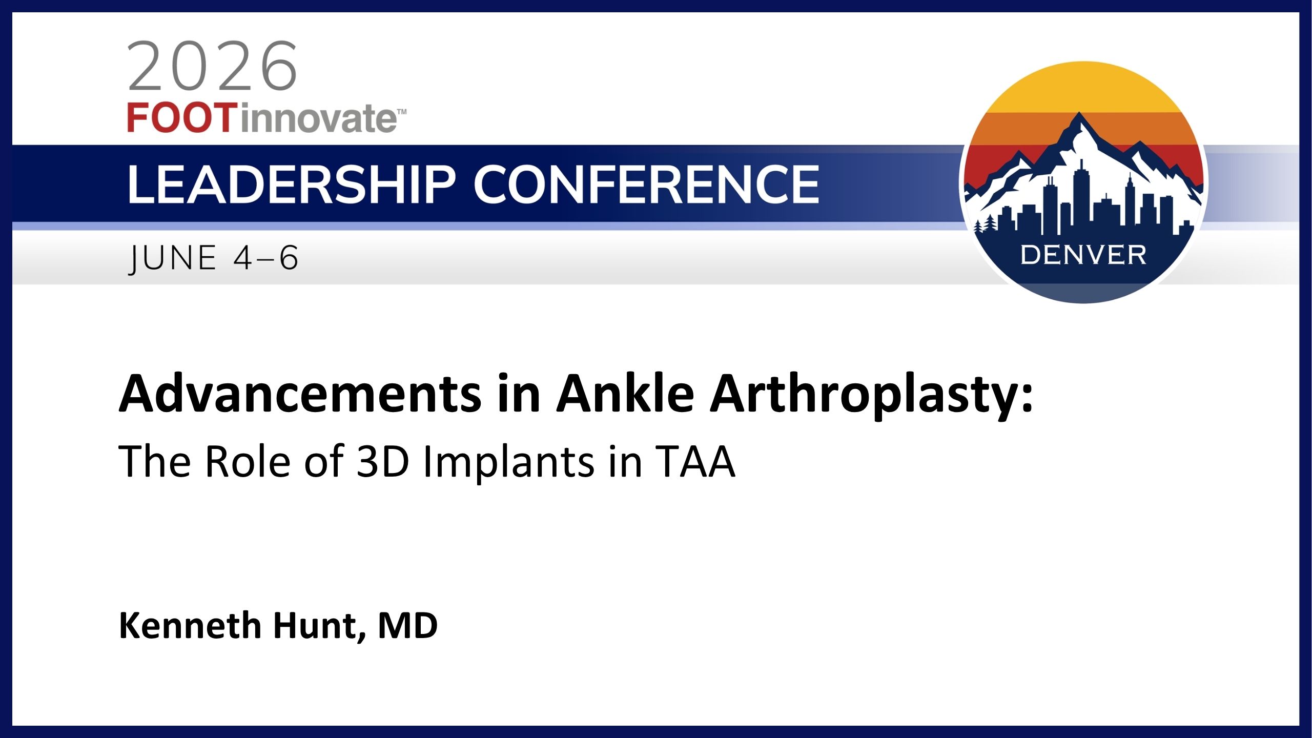 2026 FILC: The Role of 3D Implants in TAA